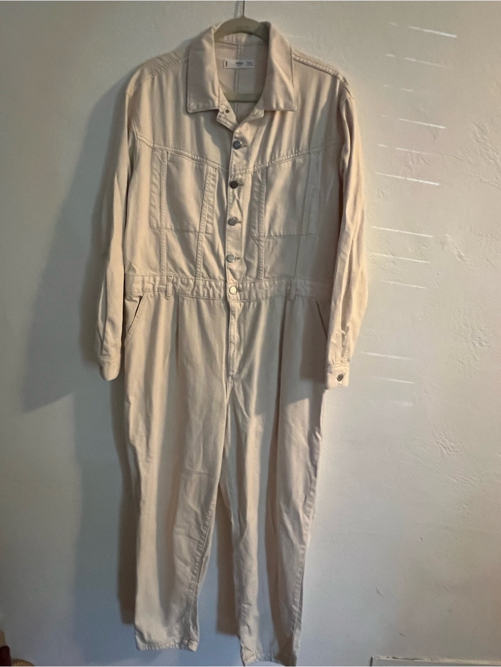 Women's Cream Utility Jumpsuit